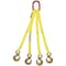 Hsi Four Leg Nylon Bridle Slng, Two Ply, 2 in Web Width, 8ft L, Oblong Link to Hook, 24,000lb QOS-EE2-802-08 - alternate 1